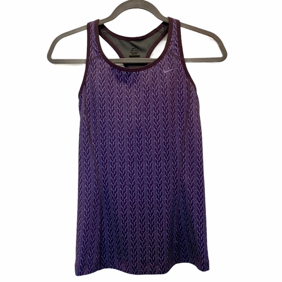 Nike DriFit Purple Active Sports Tank Built-in Bra - Picture 16 of 16